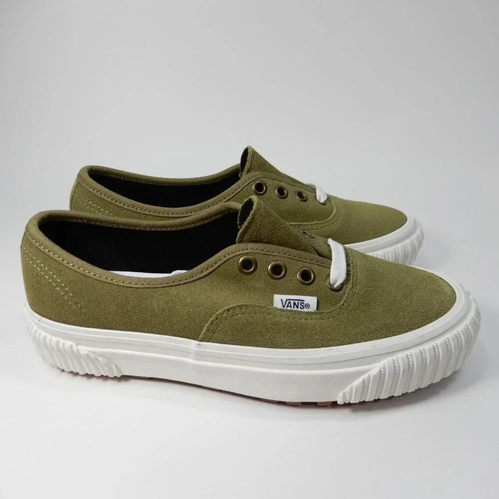 VANS Authentic 44 Lug DX Anaheim Shoes Skate Sneaker Size 6 Olive Green NEW - Picture 2 of 10
